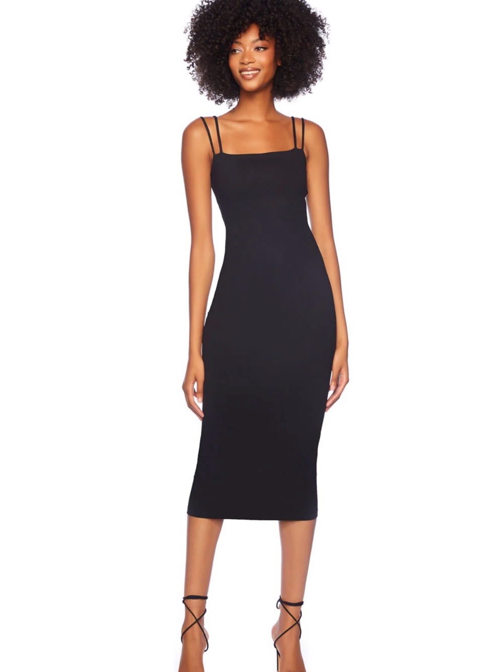 Susana Monaco Women's BLUE Double-Strap Midi Dress
